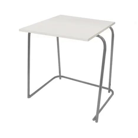 Heavy Duty Nesting Exam Desk - Dark Grey Frame - Light Grey